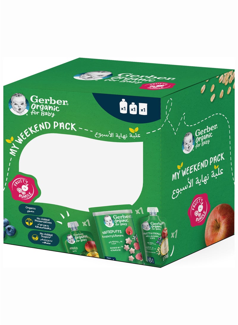 Gerber Organic Fruity Weekend Pack - Image 1